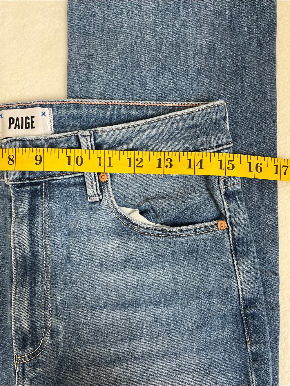 PAIGE Women's High Rise Cindy Straight Ankle Jeans Size 29 - Picture 4 of 8
